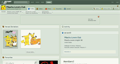 Desktop Screenshot of pikachu-lovers-club.deviantart.com