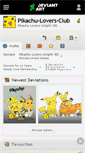 Mobile Screenshot of pikachu-lovers-club.deviantart.com