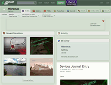 Tablet Screenshot of micromat.deviantart.com