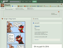 Tablet Screenshot of crlynch.deviantart.com
