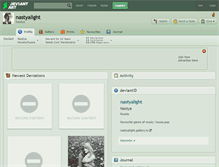Tablet Screenshot of nastyalight.deviantart.com