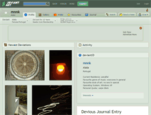 Tablet Screenshot of mnnk.deviantart.com