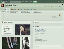Tablet Screenshot of pretty-as-a-picture.deviantart.com