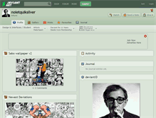 Tablet Screenshot of noietquiksilver.deviantart.com