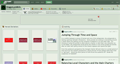 Desktop Screenshot of dragonlordkris.deviantart.com