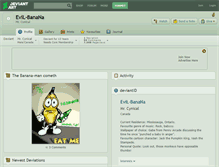 Tablet Screenshot of evil-banana.deviantart.com