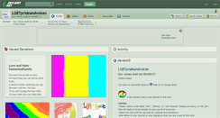 Desktop Screenshot of lgbtprideandvoices.deviantart.com