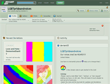 Tablet Screenshot of lgbtprideandvoices.deviantart.com