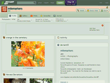 Tablet Screenshot of milemarkers.deviantart.com