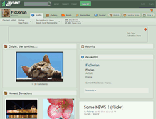Tablet Screenshot of flo0orian.deviantart.com
