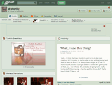 Tablet Screenshot of drakonlily.deviantart.com