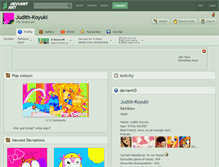 Tablet Screenshot of judith-koyuki.deviantart.com