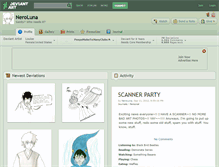 Tablet Screenshot of neroluna.deviantart.com