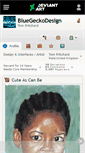 Mobile Screenshot of bluegeckodesign.deviantart.com