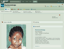 Tablet Screenshot of bluegeckodesign.deviantart.com