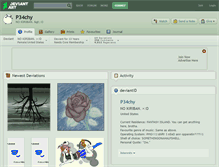 Tablet Screenshot of p34chy.deviantart.com