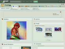 Tablet Screenshot of frolicegg.deviantart.com