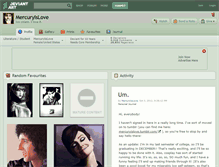 Tablet Screenshot of mercuryislove.deviantart.com