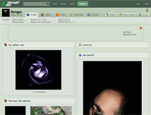 Tablet Screenshot of bongas.deviantart.com
