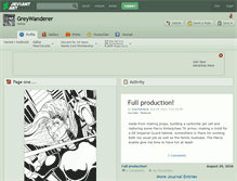 Tablet Screenshot of greywanderer.deviantart.com