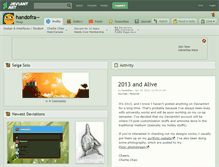 Tablet Screenshot of handofra--.deviantart.com