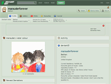 Tablet Screenshot of marauderforever.deviantart.com