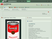 Tablet Screenshot of canniblesoup.deviantart.com