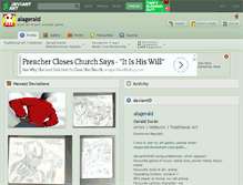 Tablet Screenshot of alagerald.deviantart.com