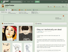 Tablet Screenshot of jottertrotter.deviantart.com