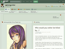 Tablet Screenshot of lightningwinter.deviantart.com