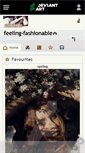 Mobile Screenshot of feeling-fashionable.deviantart.com