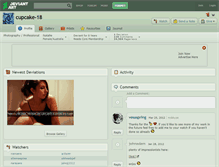 Tablet Screenshot of cupcake-18.deviantart.com