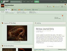 Tablet Screenshot of nonzerosum.deviantart.com