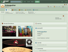 Tablet Screenshot of lindsaygauthier.deviantart.com
