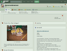 Tablet Screenshot of dancerunderamoon.deviantart.com
