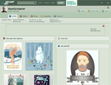 Tablet Screenshot of moonscreamer.deviantart.com