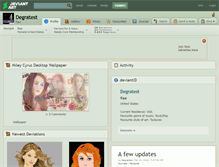 Tablet Screenshot of degratest.deviantart.com