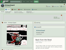 Tablet Screenshot of krimsonguard.deviantart.com