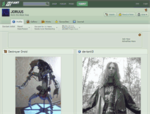 Tablet Screenshot of joruus.deviantart.com