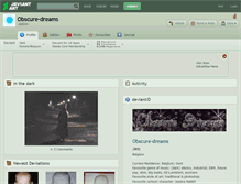 Tablet Screenshot of obscure-dreams.deviantart.com