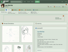 Tablet Screenshot of lao-shi-fei.deviantart.com