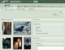 Tablet Screenshot of elle-lea.deviantart.com