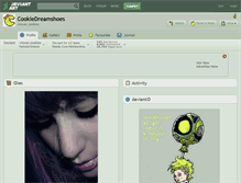 Tablet Screenshot of cookiedreamshoes.deviantart.com