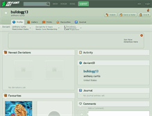 Tablet Screenshot of bulldogg13.deviantart.com