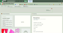 Desktop Screenshot of dove-saved-by-grace.deviantart.com
