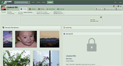 Desktop Screenshot of cloaked-life.deviantart.com