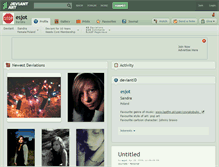 Tablet Screenshot of esjot.deviantart.com