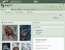 Tablet Screenshot of dangermarc.deviantart.com