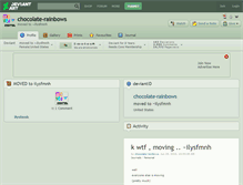 Tablet Screenshot of chocolate-rainbows.deviantart.com