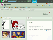 Tablet Screenshot of amethystink.deviantart.com